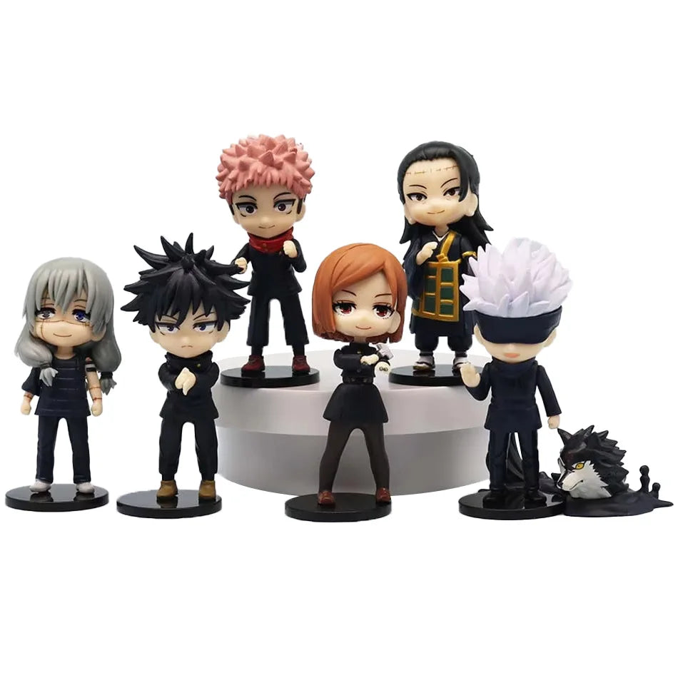 Bandai Gojo Satoru Jujutsu Kaisen Q Version Figures - Itadori Yuji, Anime Merchandise Ornaments, Fan Collectibles, Room Deco