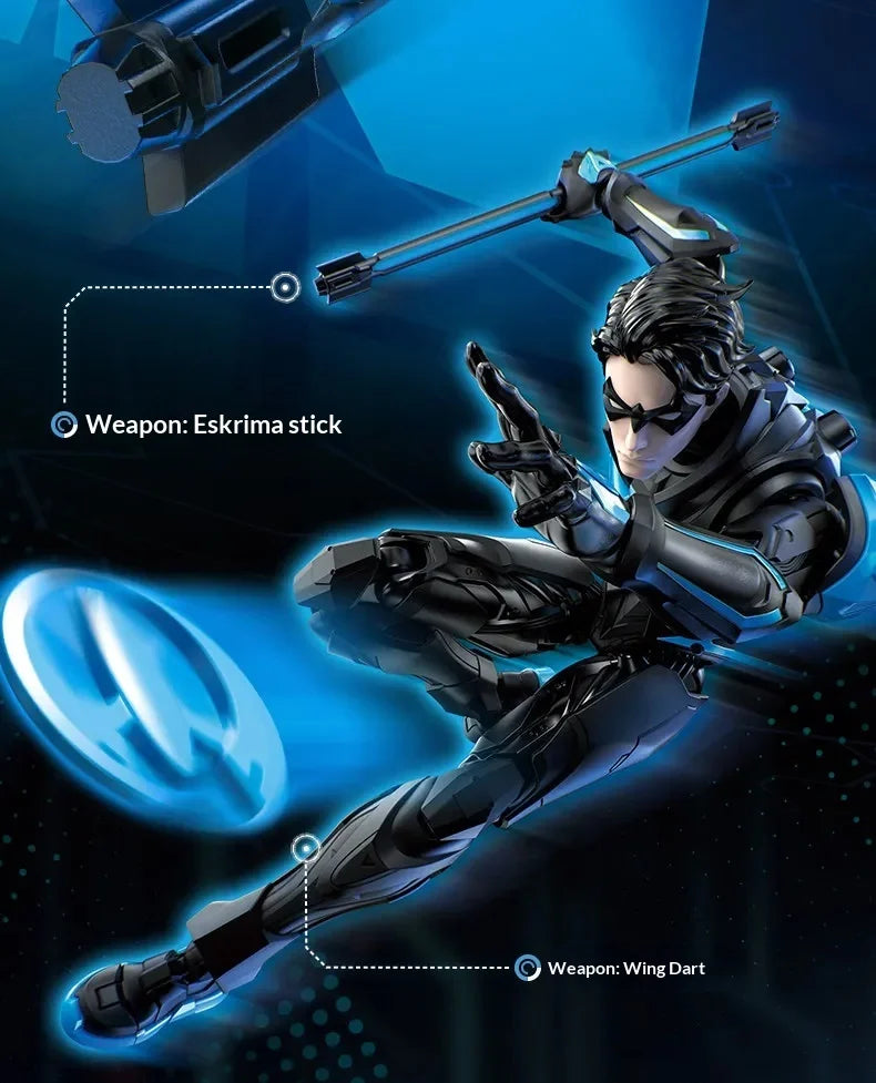 Blokees Dc Universe Champion Class Building Model Kit Superman Harley Quinn Nightwing Batman Beyond Diy Collectible Action Figur