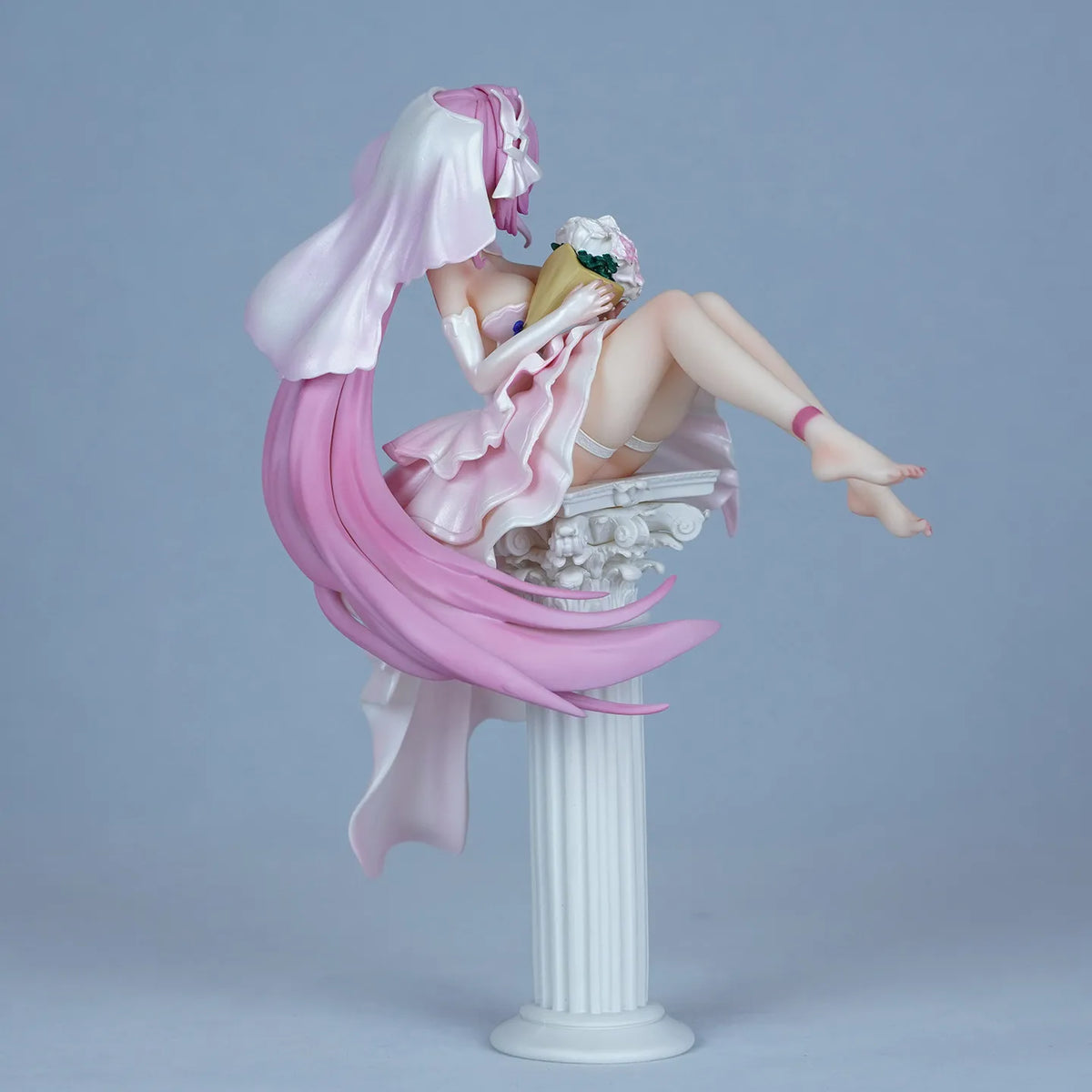 New 30cm Elysia Wedding Dress Anime Figure Pvc Model Collectible Desktop Ornamen Static model statue Surprise Gift