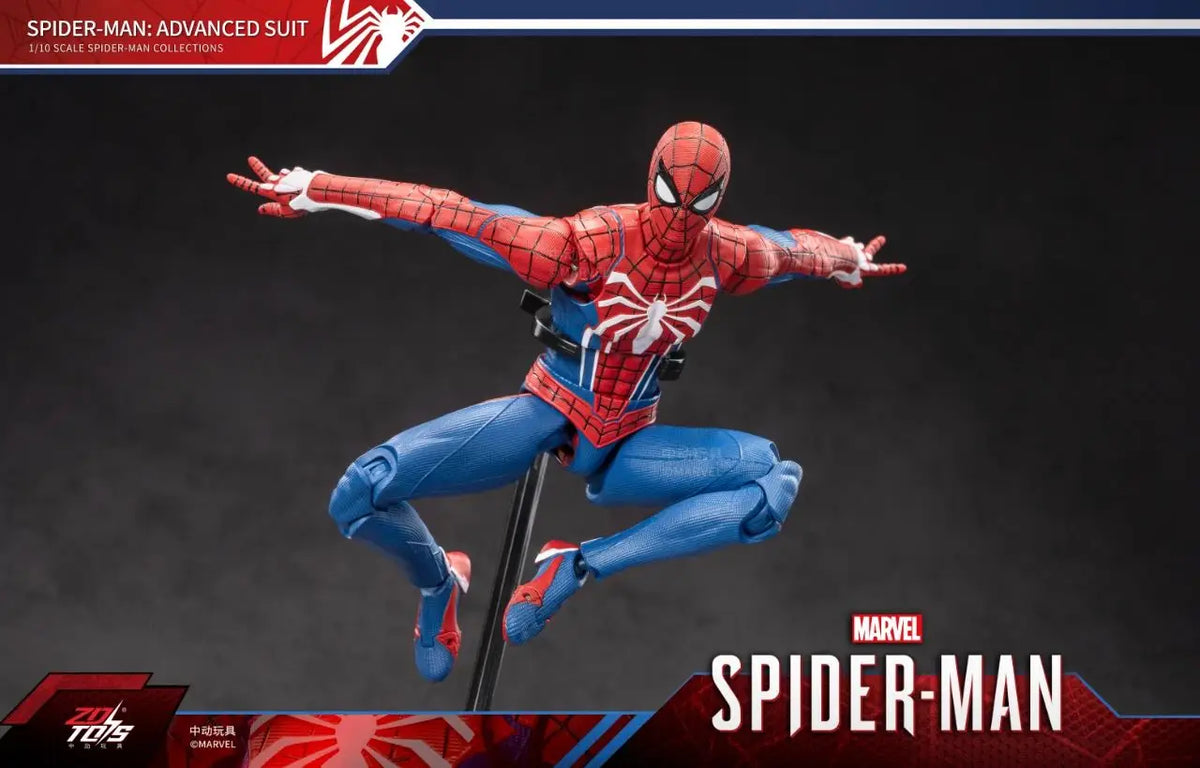 ZD Toy Iron Spider Man Advanced suit legends No Way Home Peter Parker Gold Black Red Model Action Figure Adult Collectible Toy