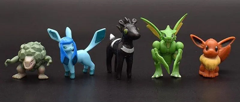 144pcs Mini Pocket Monster Action Figure Pvc Model Statue Ornament Desktop Decor Anime Collection Pc Case Doll Toy Gift
