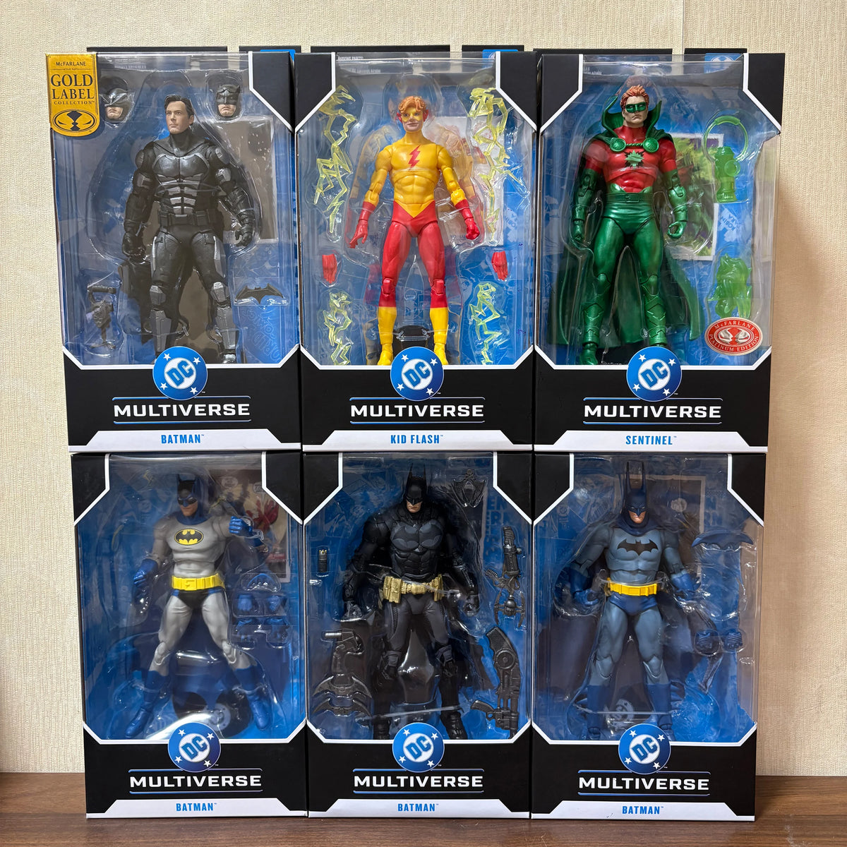 Mcfarlane Toys Batman Arkham Knight/Neal Adam/Kelly Jones/Justice League/Kid Flash/Sentinel 7in Action Figure Model Doll