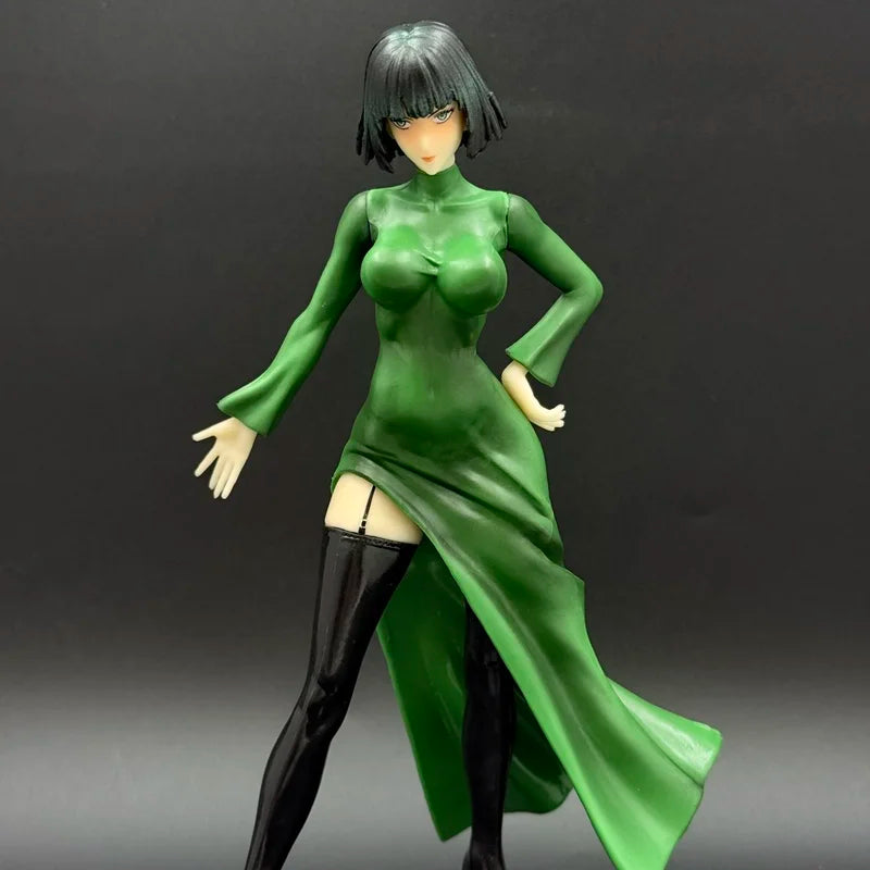 Hot 22cm One Punch Man Figure Fubuki Resin Model Painting Completed Version Anime Figure Plastic Model Toy Gift
