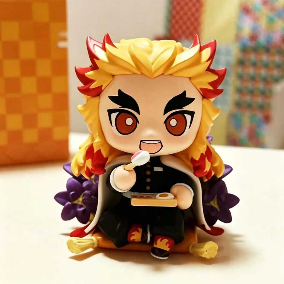 Bandai Anime Demon Slayer Figure Model Juuni Kitsuki Akaza Battle Figure Kimetsu No Yaiba Desktop Decoration Collection Gift