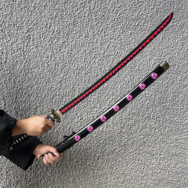 40incn Roronoa Zoro Katana Ninja Knife Sword Anime One Piece Cosplay Real Size Japanese Katana Original Samurai Sabre Toy Gift