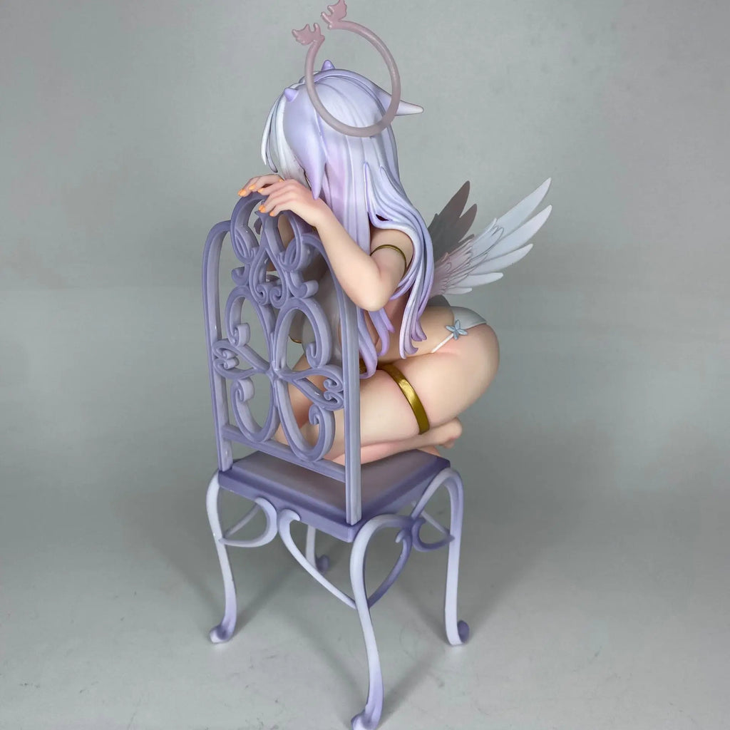 27cm Pure White Angel Chan Anime Figure Desktop Ornament Collectible Gift for Fans