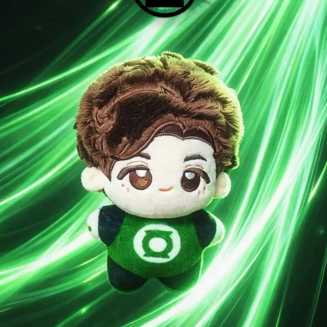 Green Lantern Anime Figure Ornament 10CM Hal Jordan Decorations Cute Figure Gifts Cartoon Anime Gifts Collectible Fan Gift