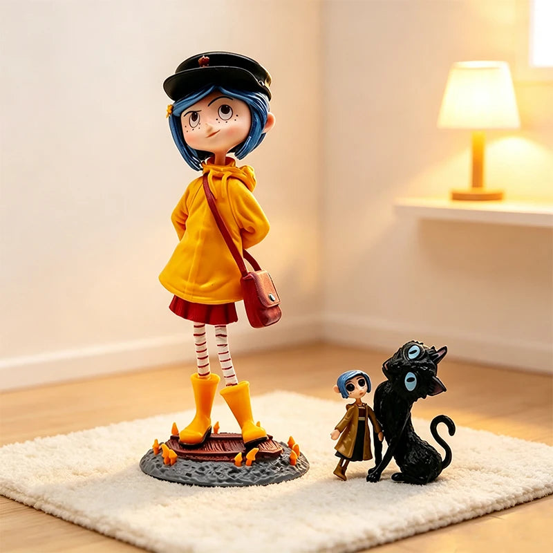 20cm Coraline Figure Coraline & The Secret Door Figures Wybie Action Figurine Pvc Statue Model Doll Decoration Toy Birthday Gift
