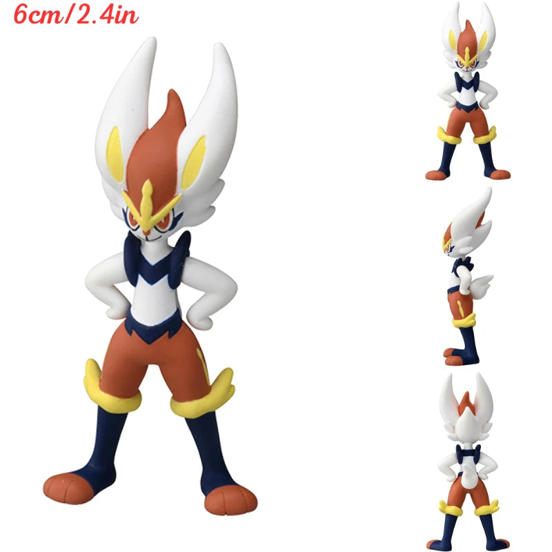 Pokemon Oringinal Psyduck Riolu Lucario Cinderace Armarouge Figure Toys Anime Tyranitar Dragapult Ceruledge Floragato Model Doll