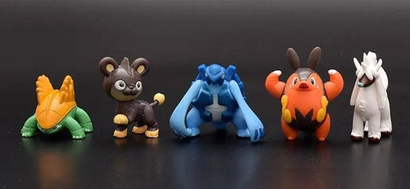 144pcs Mini Pocket Monster Action Figure Pvc Model Statue Ornament Desktop Decor Anime Collection Pc Case Doll Toy Gift