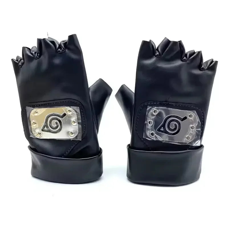 Hatake Kakashi Cosplay Gloves Mask Headband Anime Accessories Kunai Notebook Konohagakurenosato Sign Props