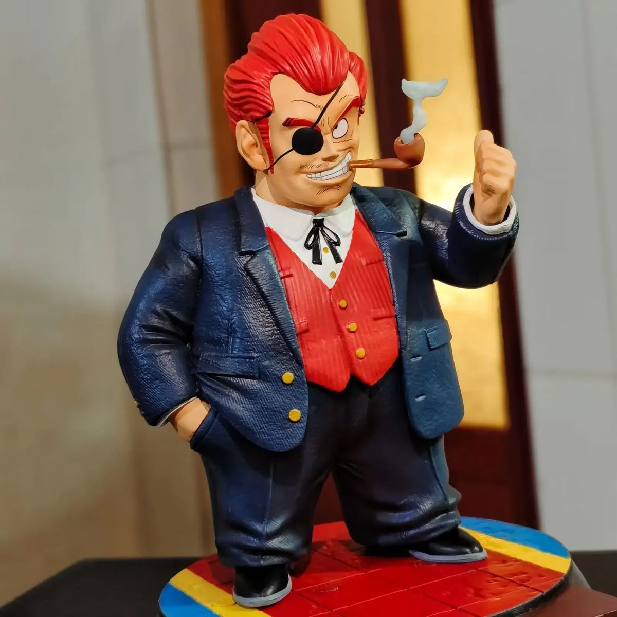 21cm Anime figure Dragon Ball GK Martial Arts Tournament Red Ribbon Army General Blue host PVC figures Collection Toy Model Gift