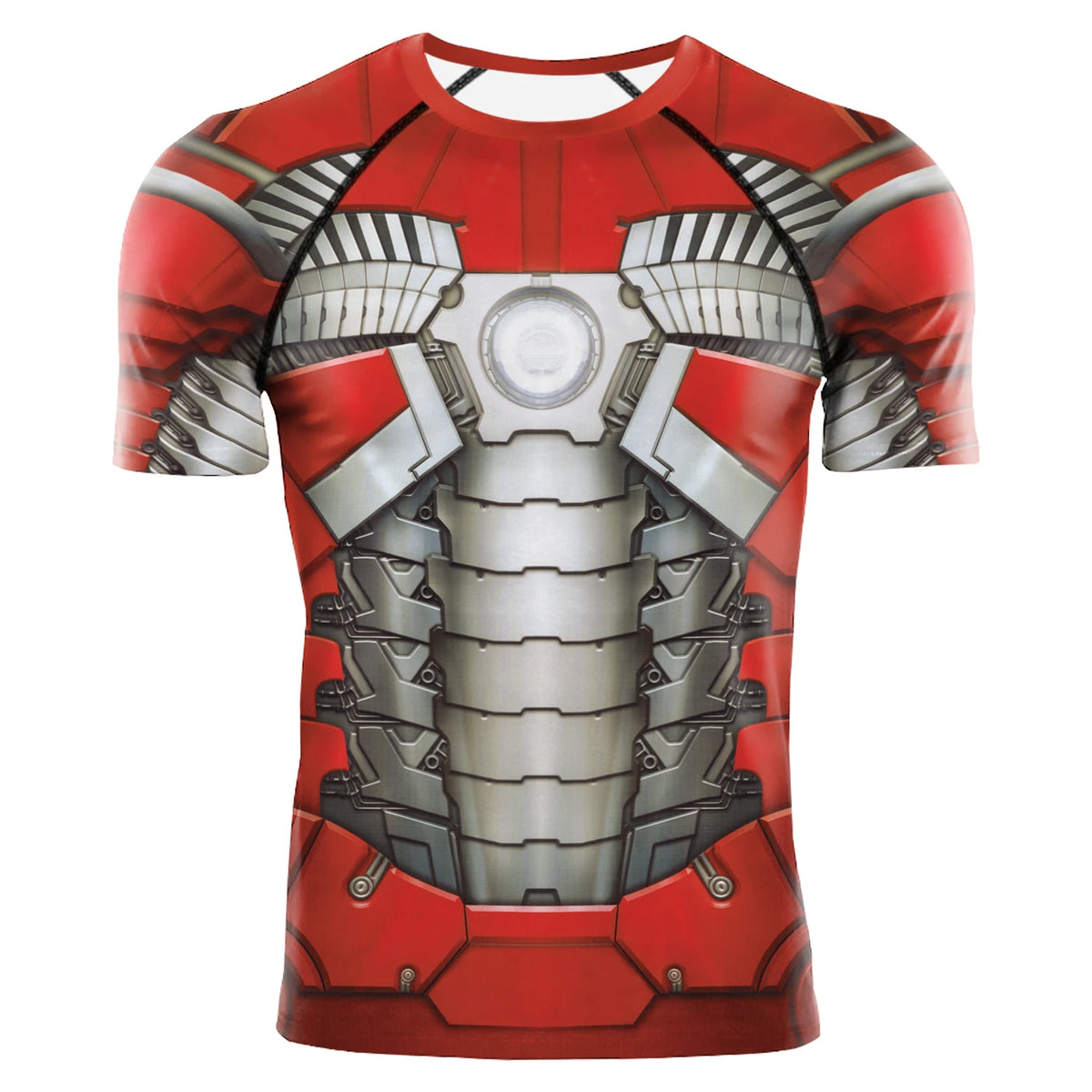 [You're My Secret] Anime Superhero Cosplay Costume Long Sleeves Armor Print Compression Shirt Workout Fitness Summer Clothing