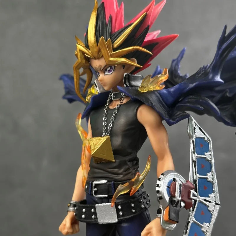 Yugi Muto Anime Figure 28cm Pvc Collectible Model Statue Dual Headed Duel Monster Home Decoration Gift For Adult Collectors
