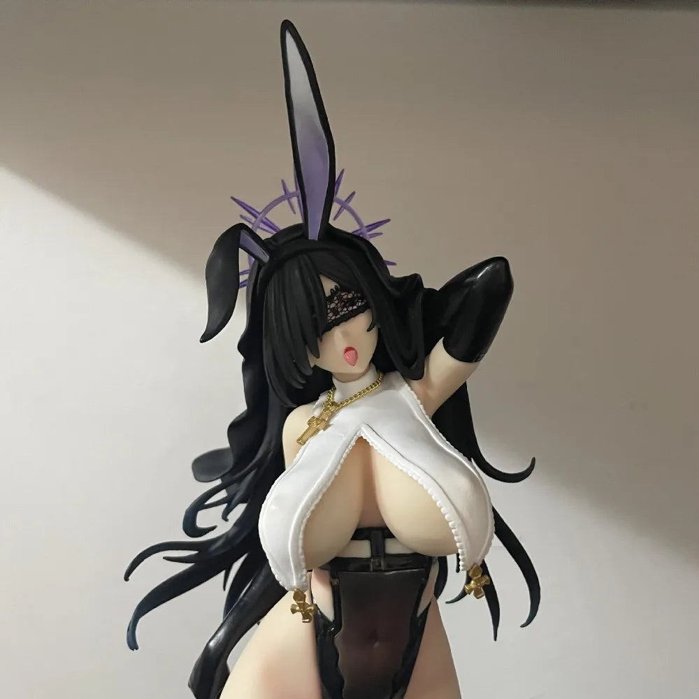 12.6in/32cm Anime Black Sister Figure Bunny Action Figures PVC Statue Model Collection Toys Gifts