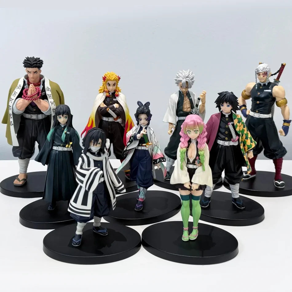 Official Anime Demon Slayer Kimetsu no Yaiba figure Kamado Tanjirou Action Figure Agatsuma Zenitsu Nezuko Warrior PVC Model Toys