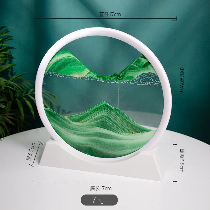 3d Quicksand Painting Desktop Ornaments Home Living Room Decoration Ecological Quicksand Painting Craft Decorations