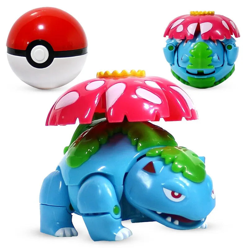 Pokemon Pokeball Figure Pikachu Dragonite Lapras Psyduck Mewtwo Gyarados Solgaleo Lunala Eevee Poke Ball Toy Kids Birthday Gift