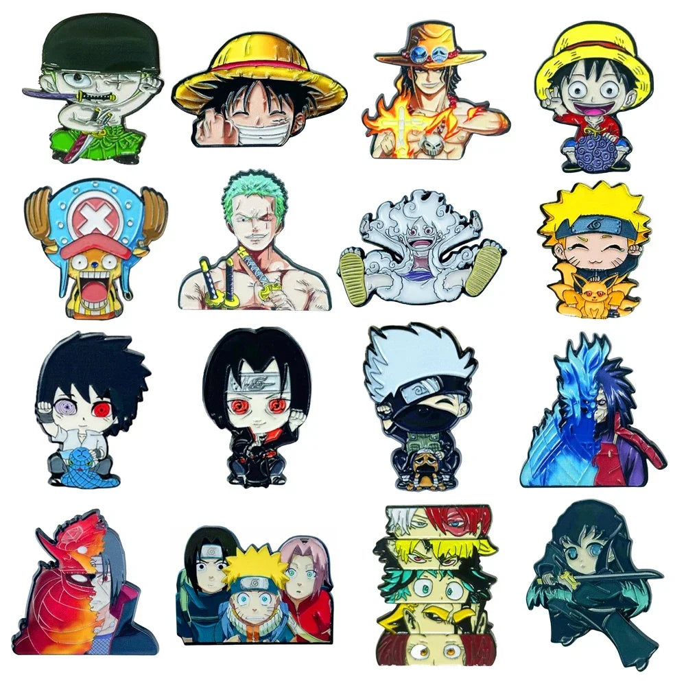 Manga Enamel Pin Anime Lapel Pins for Backpacks Cute Things Brooches Badges on Backpack Brooch for Clothes Jewelry