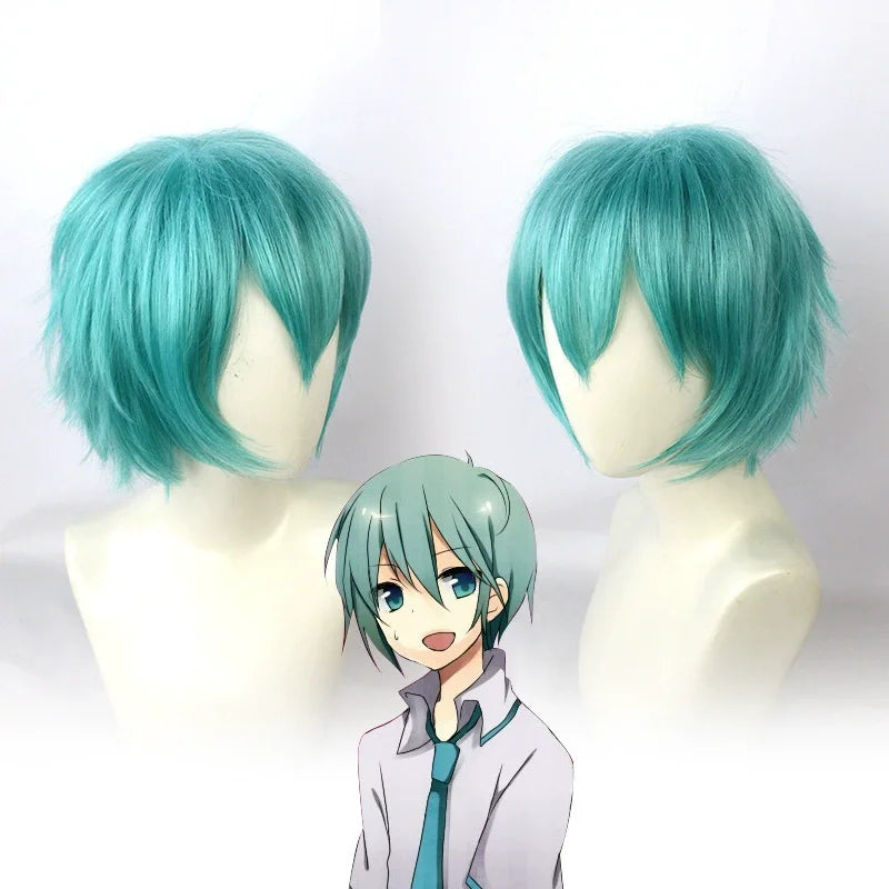 Miku VOCALOID Cosplay Costume - Silver Patent Leather Dress with Blue Tie & Black Bell Sleeves, Anime Halloween