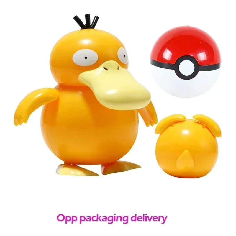 Pokemon Ball Deform Mewtwo Figure Pokeball Action Figurine Pikachu Charizard Gengar Blastoise Greninja Eevee Poke Child Toy Set