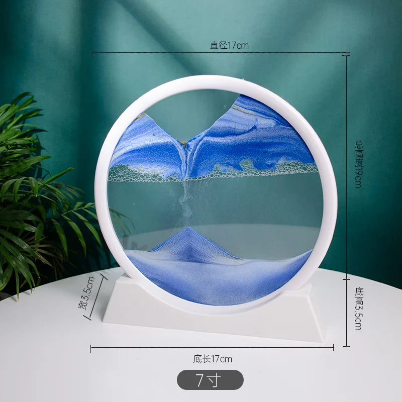 3d Quicksand Painting Desktop Ornaments Home Living Room Decoration Ecological Quicksand Painting Craft Decorations