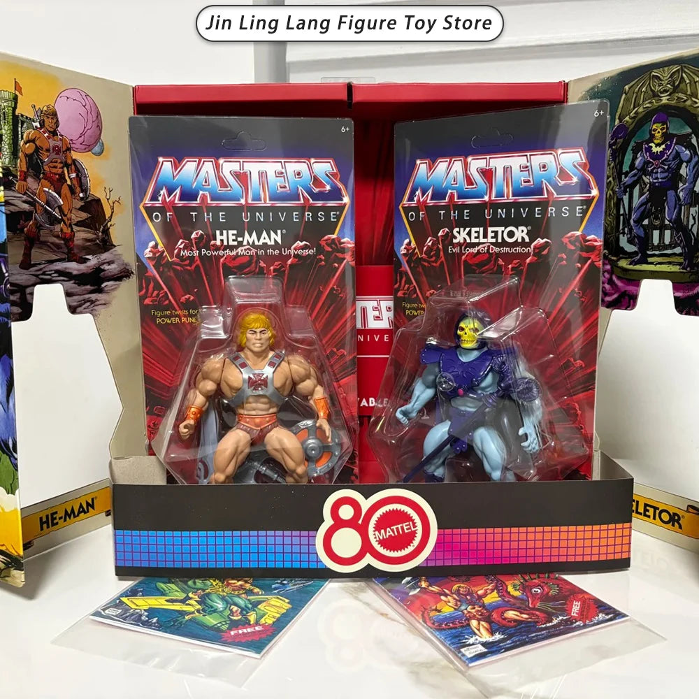 In Stock Anime He-Man Figure Skeletor Action Figures High-Quality Version Statue Collection Model Desk Doll Toy Display Gifts