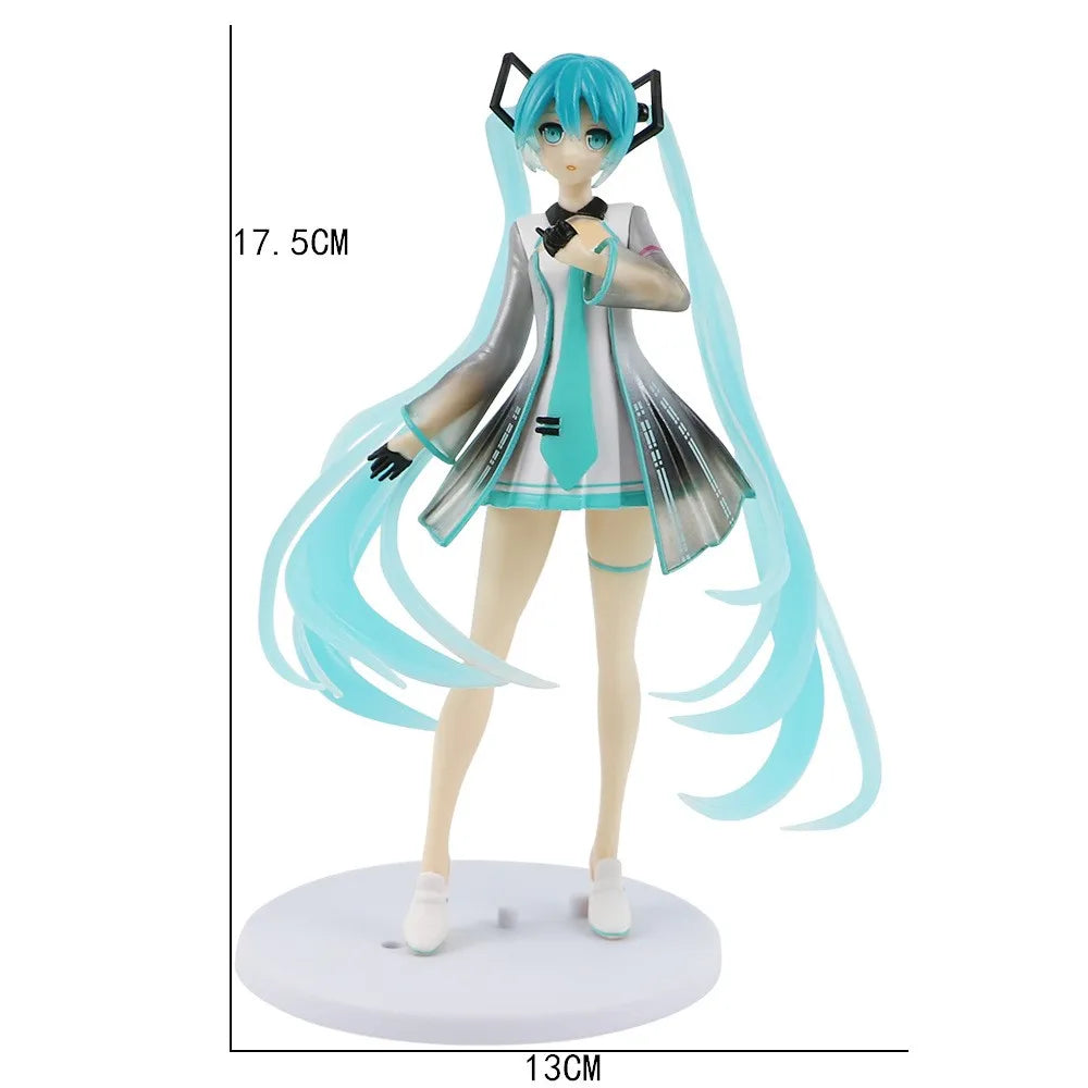 New Anime Hatsune Miku Action Figure Kawaii Collection Model Pink Sakura Kawaiii Doll Collectible Toys Cake Decor