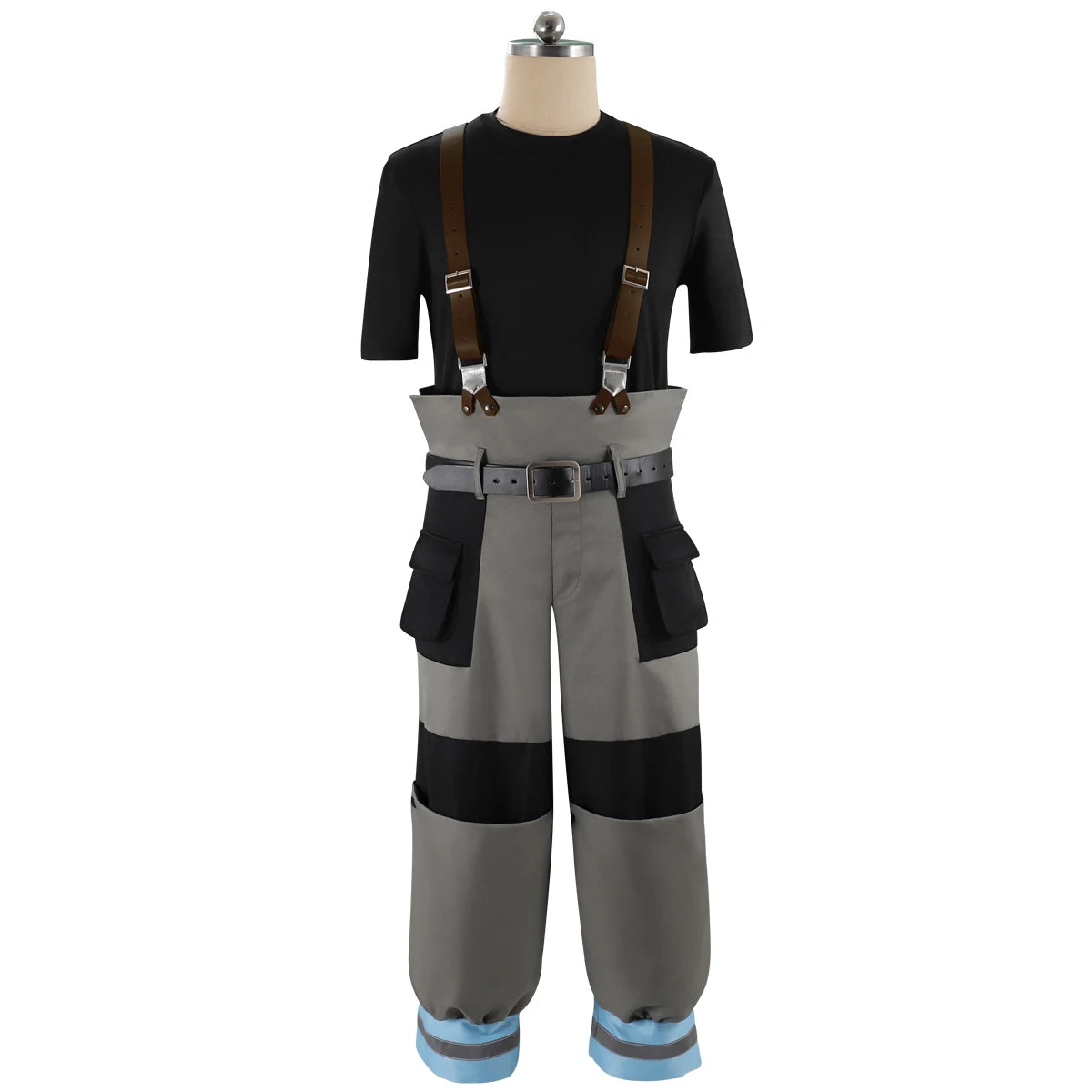HOLRAN Shinra Kusakabe Suit Princess Hibana Cosplay Asa Boiru Costume Uniform Strap Pants Coat Jacket Suit Halloween