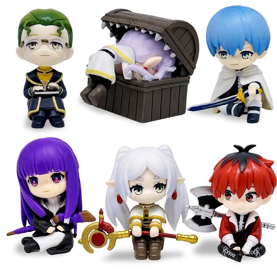 New Bandai Frieren: Beyond Journey's End 7.5cm Anime Figures Frieren Himmel Action Figure Cute Anime Figure Ornaments Collection