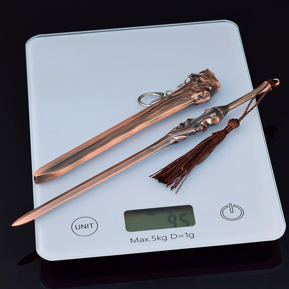 A 22cm All-Metal Weapons Model of the "Magic Wood Sword" By Du Gu Qiu Bai from the TV Series "The Legend of the Condor Heroes"