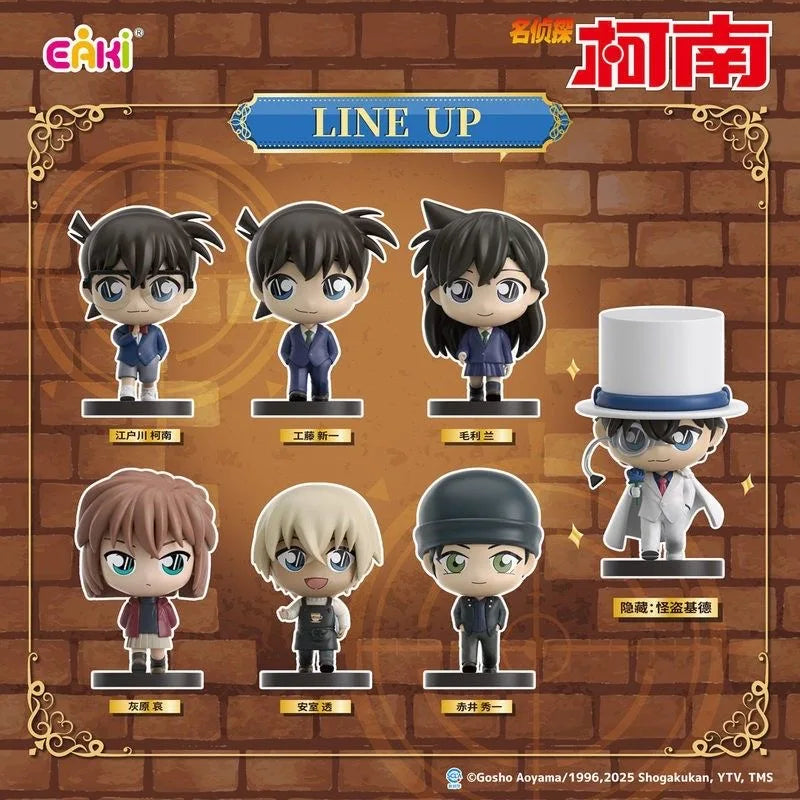 The New 5 Cm EAKI Original Detective Conan Anime Figure Toy For Kids Gift Collectible Model Ornaments Car Desktop Decoration Toy
