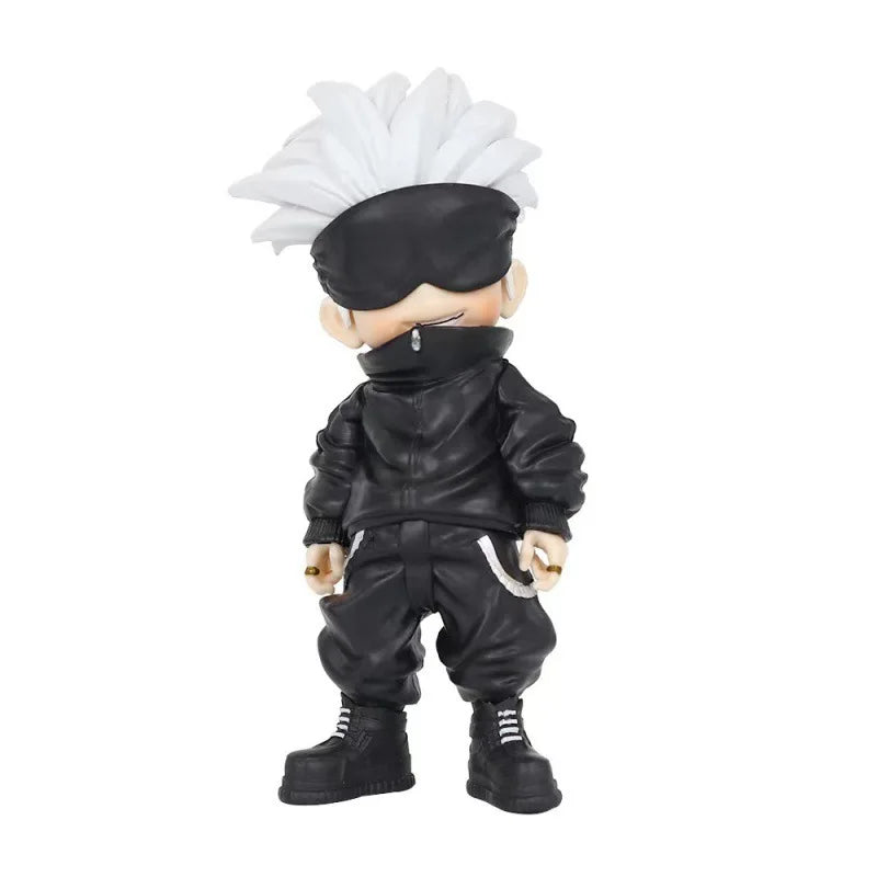 Bandai Jujutsu Kaisen Q Version Figure Gojo Satoru Sukuna Fushiguro Megumi Squatting PVC Model Statue Desktop Decorative toy