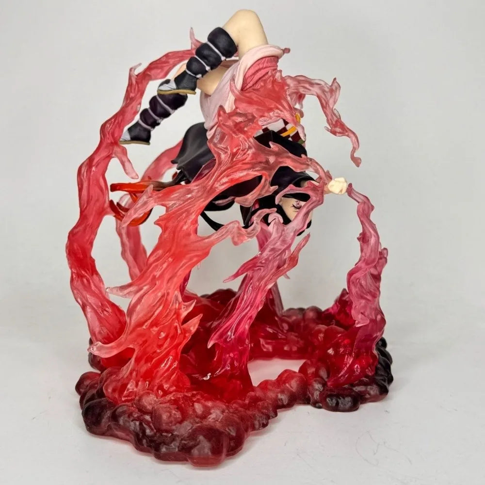16cm/6.29in Anime Demon Slayer Figure Kamado Nezuko Action Figures Pvc Statue Desktop Ornamen Collection Model Toys Gifts