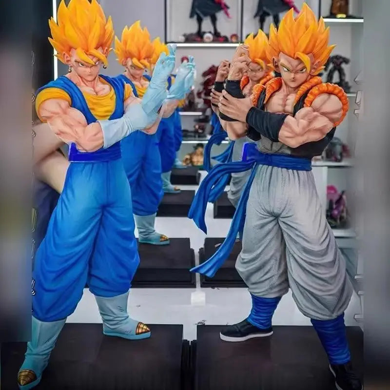 Jt Statue Dragon Ball 53cm 2% Double King Vegetto Gogeta Action Figures Gk Model Ornament Collection Boy Birthday Present