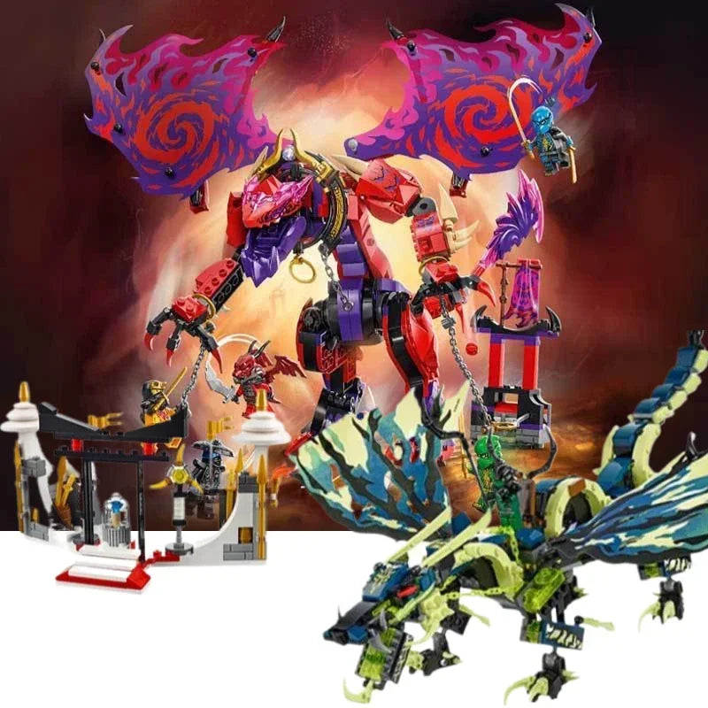 Educational Toys Moro's Dark Attack Dragon King Thunderfang Dragon of Chaos Mech Toy Birthday Gift