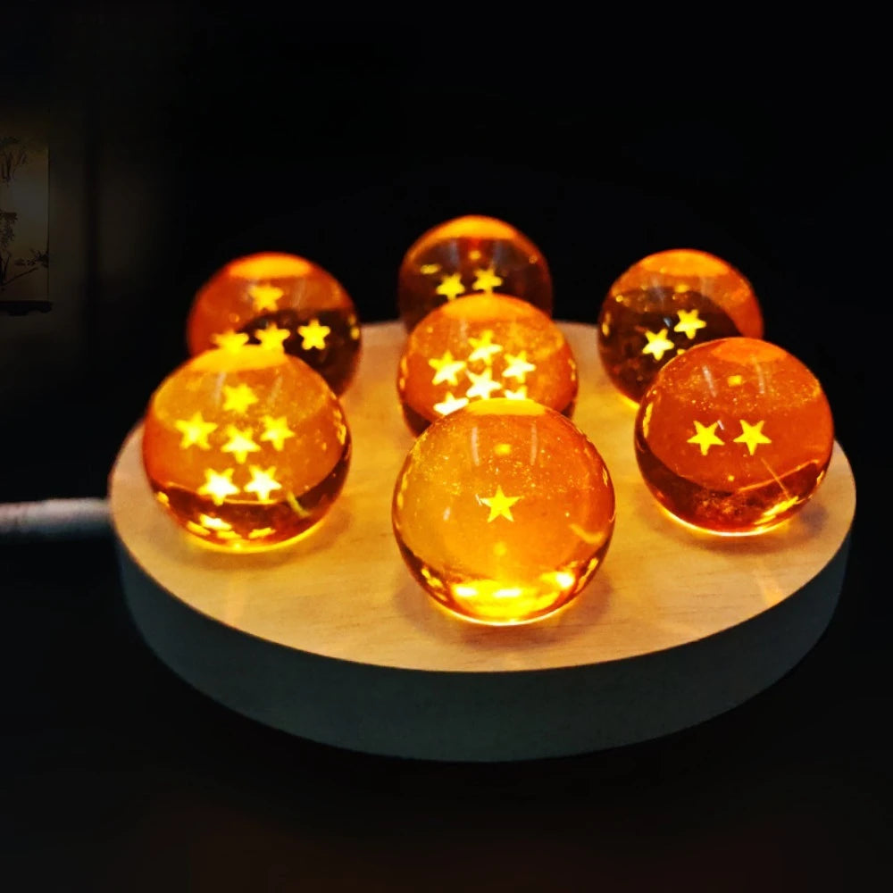 Dragon Ball crystal ball lamp Dragon wishing ball Led nightlight mini anime character crystal ball desktop ornaments gift toys