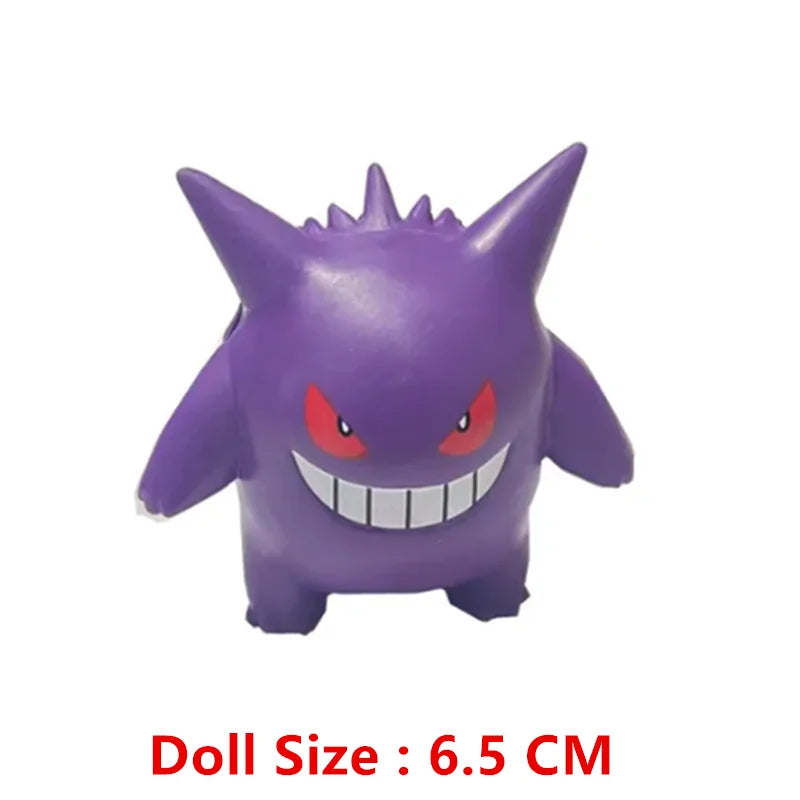 Pokemon Cartoons Anime Figure Pikachu Charmander Eevee Squirtle Cosplay Toys Model Figure Collection Dolls Birthday Gift