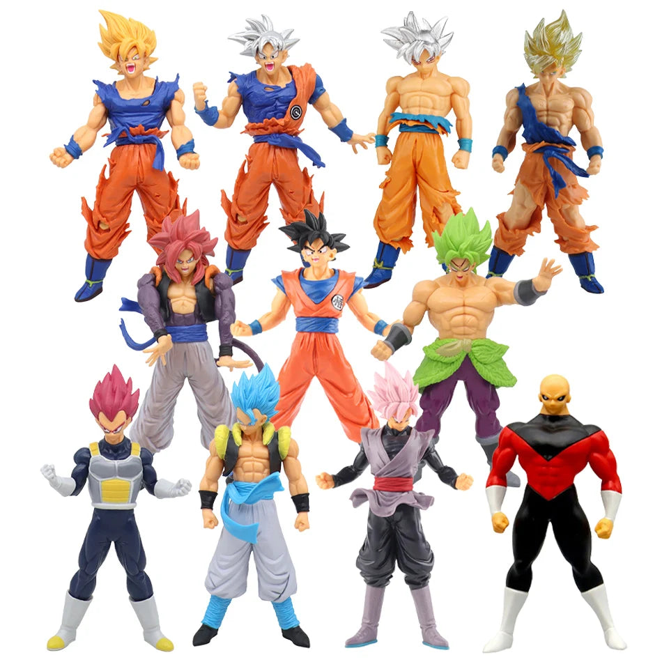 Son Goku Super Saiyan Figure Anime Dragon Ball Goku DBZ Action Figure Model Gifts Collectible Figurines for Kids 18cm