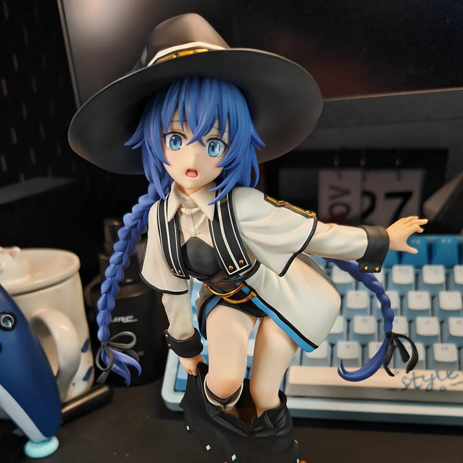 25cm Magician Roxy Migurdia Action Figure Mushoku Tensei：Jobless Reincarnation Anime Figure PVC Adult Collection Model Doll Toys