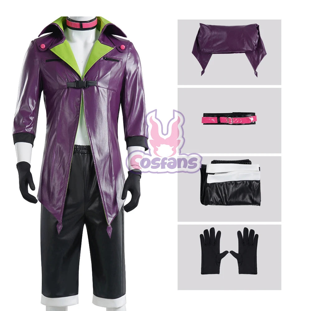 4PCS Jieke Cosplay Halloween Book Week Harley Fancy Cosplay Villain Criminal Costume Squad Quinn Monster Jacket Pants Adult