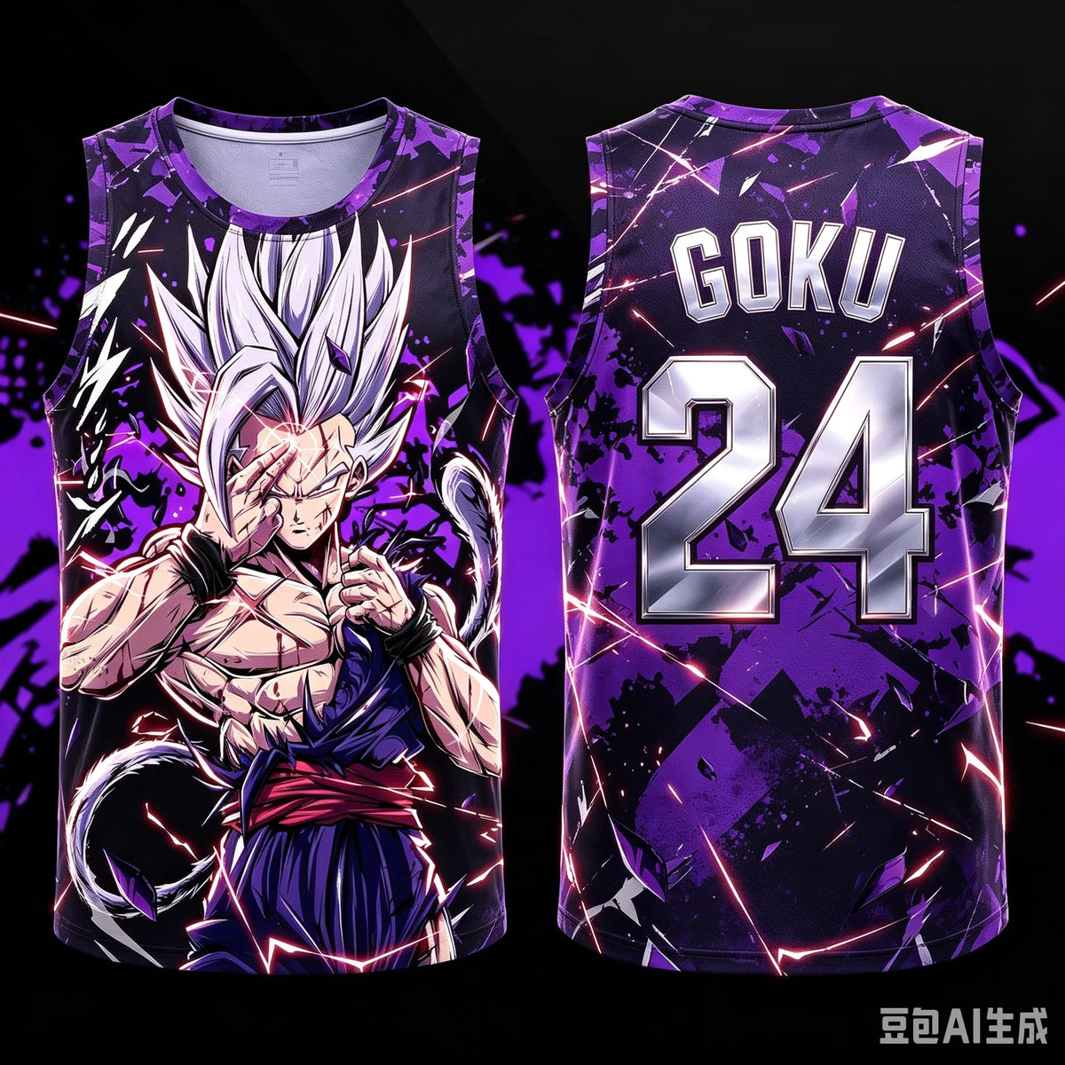 2026 New Dragon.Ball Beast Gohan Vest NO.23 24 77 11 45 1 2 34 Anime Adult Men's 3D Printed Special Basketball Jersey Vest Kids