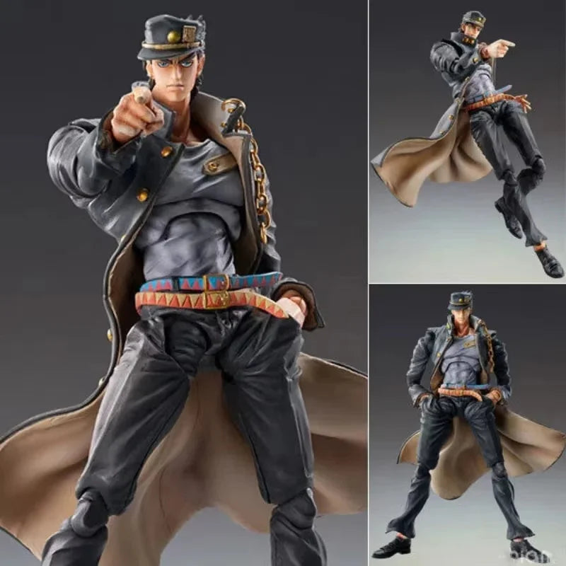 Jojo's Superimage Bruno Kujo Jotaro Apaki Movable Action Figure - Collectible Shouban Model Toy for Fans of Wonderful Adventure