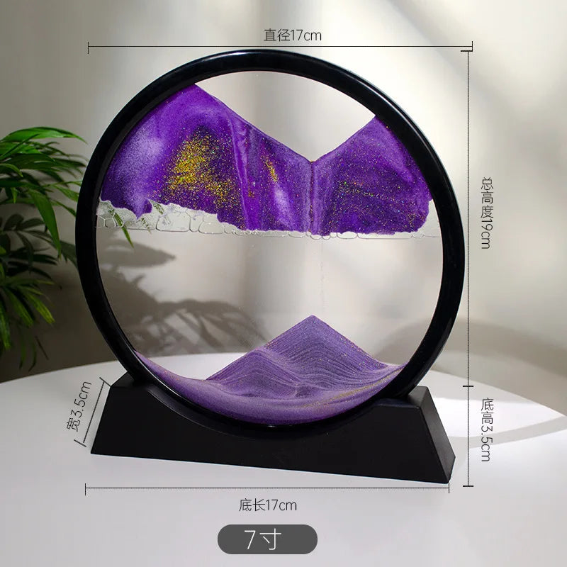 3d Quicksand Painting Desktop Ornaments Home Living Room Decoration Ecological Quicksand Painting Craft Decorations