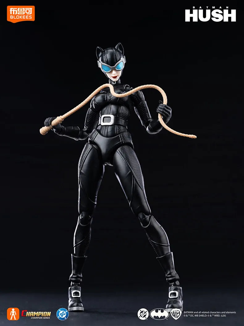Blokees Batman Hush Catwoman Action Figure Champion Class Collectible Assemble Model Desktop Decoration For Adult Fans