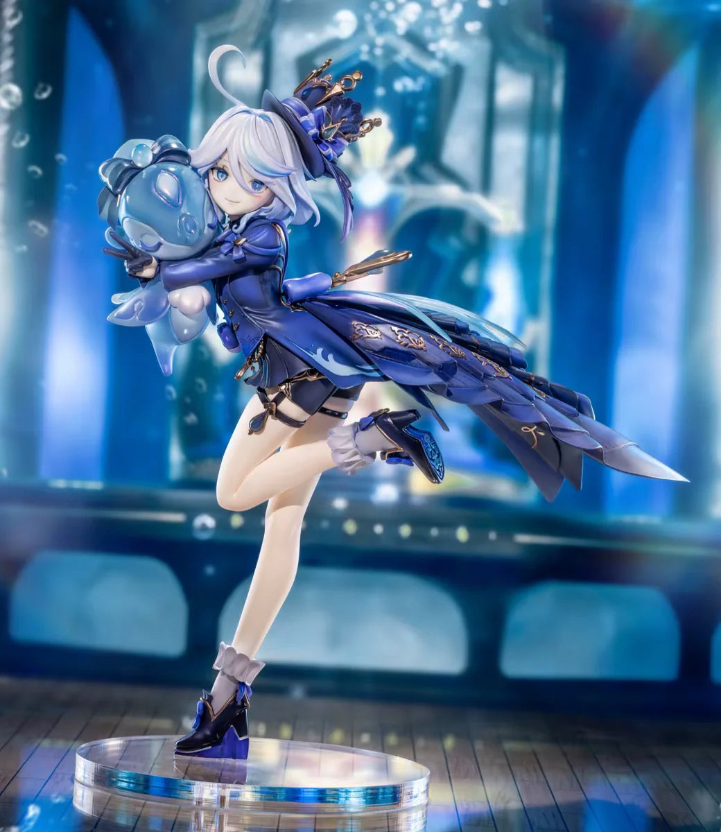 Genshin Impact Furina Figure Ganyu Figures School Uniform Ganyu Girl Figurine Pvc Statue Model Doll Ornament Collection Toy