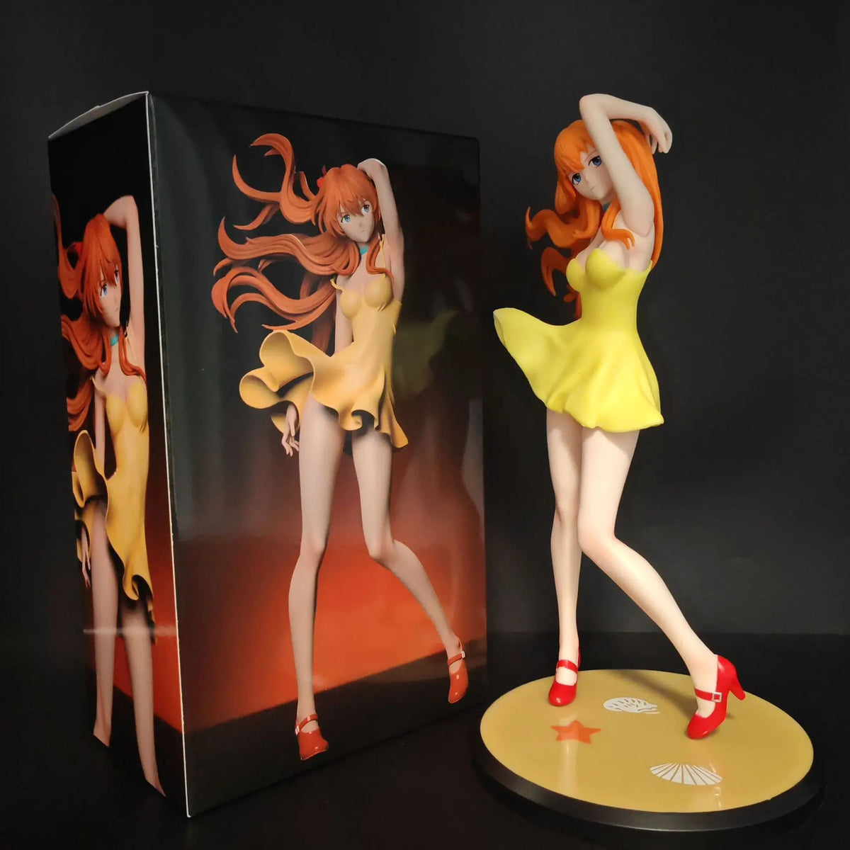 Asuka Langley Soryu Anime Girl Figure Collectible Pvc Model Statue Desktop Ornament For Home Display Decoration Anime Lovers