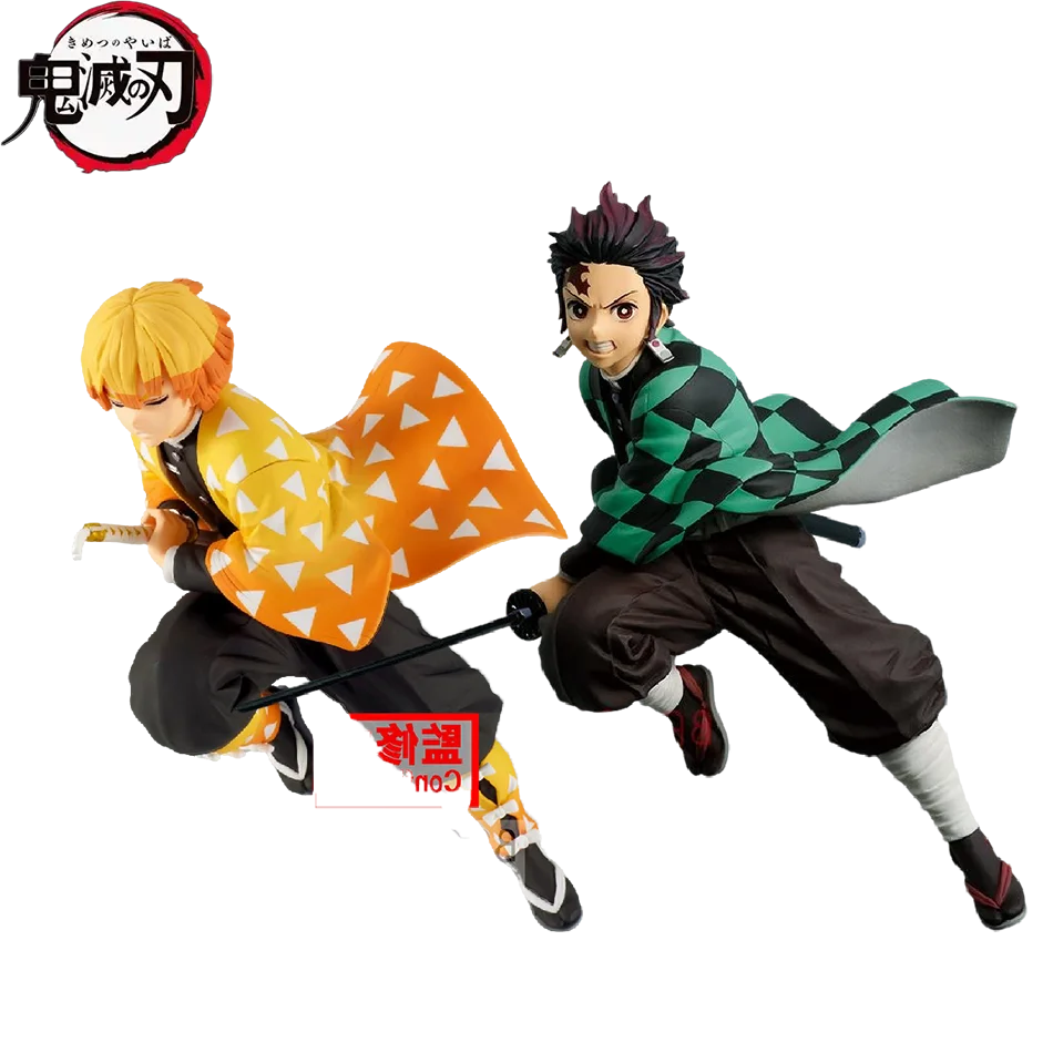 Demon Slayer Action Figure Kimetsu No Yaiba Kamado Tanjirou Agatsuma Zenitsu Action Figure Anime Model Statue Toys Gifts
