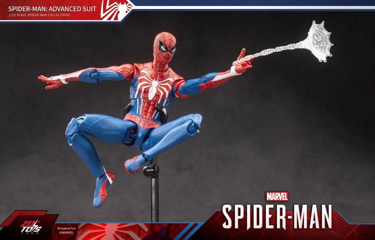 Zd Toys Marvel Spider Man Action Figure Ps4 Game Version Full Articulated Collectible Model For Display