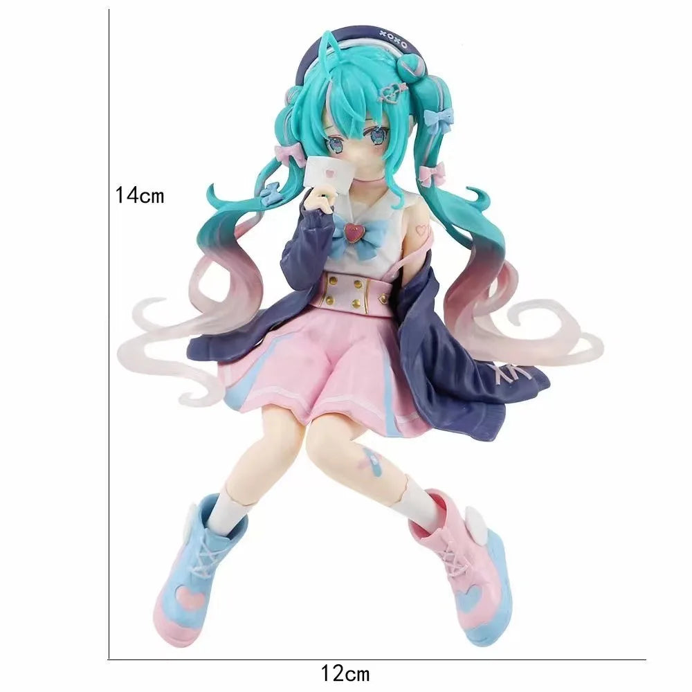 Hot Kawaii Girl Hatsune Miku Anime Figure Miku Action Figure Christmas Gift PVC Collection Model Doll Toys